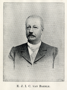 103920 Portret van E.J.I.C. van Baerle, geboren 1844, lid van de gemeenteraad van Utrecht (1892-1900), lid van ...